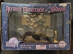 The Ultimate Soldier Toys German 1/6 Scale Motorcycle with Sidecar Sealed NIB