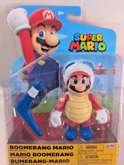 Jakks Pacific Super Mario BOOMERANG MARIO 4” Figure World Of Nintendo Brand New