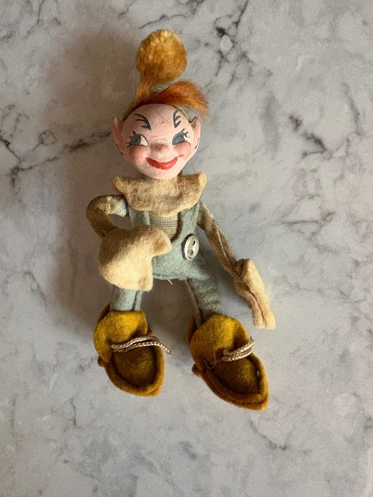Vintage Christmas Rare “Jump Jump” of Holiday House Elf – 1940’s