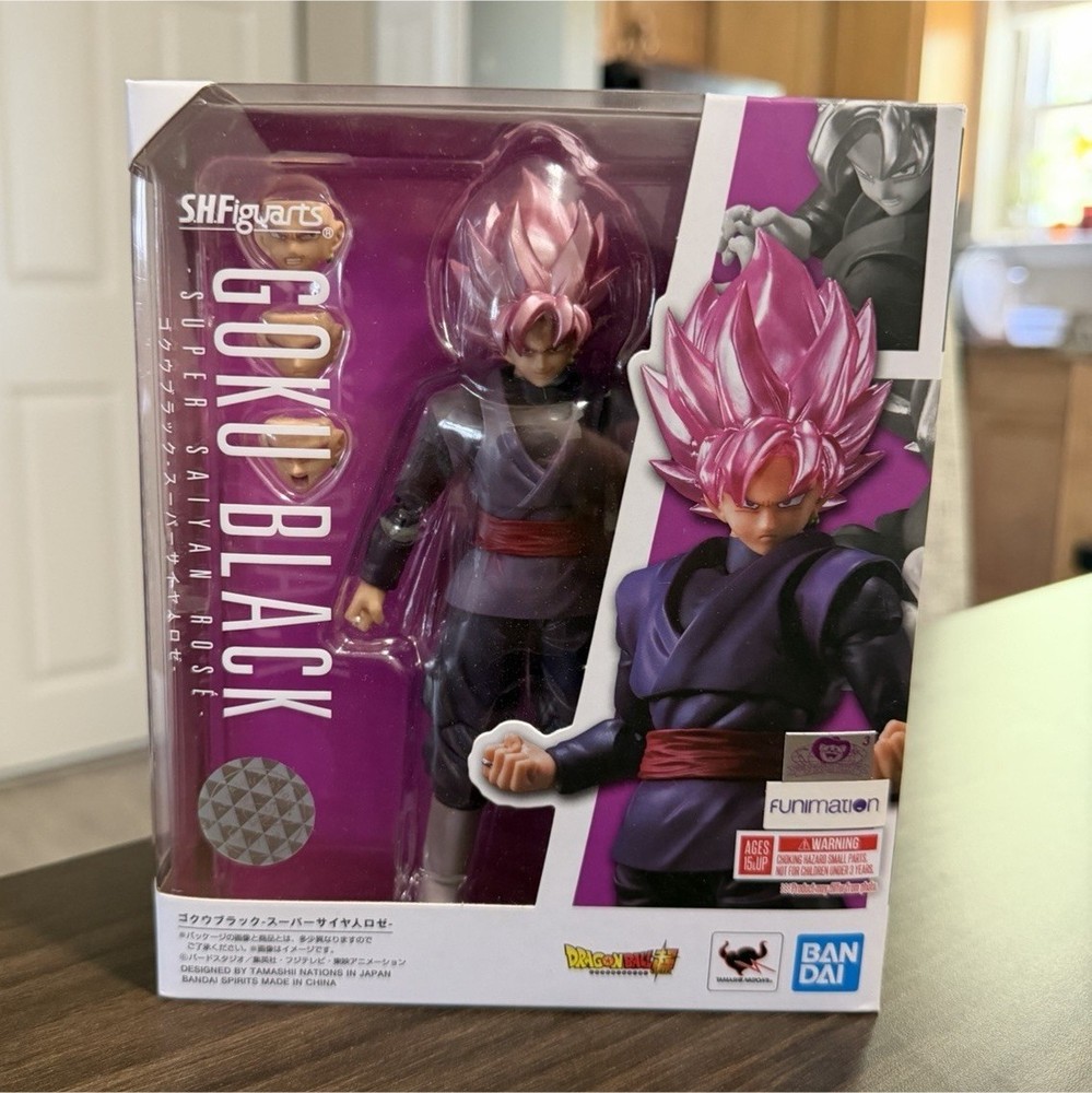 S.H.Figuarts Goku Black Super Saiyan Rose Action Figure Dragon Ball Super Boxed