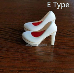 1Pair 1/6 Fashion Girl High Heel Shoes Model F 12” TBL PH Female Action Figure