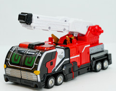 Metal Cardbot S FLAMENOVA Transformer Robot Fire Car Korean Toy