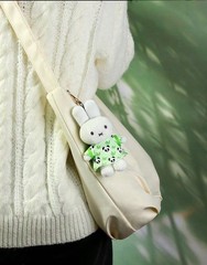 Miffy Soft Cute Panda Plush Doll Pendant Sweet Rabbit Keychain Charm 13cm