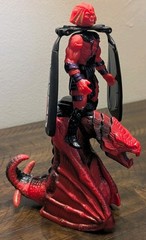 Vintage 1996 Galoob Dragon Flyz Dread Wing Black Heart Launcher Figure Toy