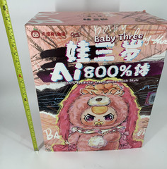 Baby Three AI 800% Artificial intelligence Plush – with Crying Eyes Pink NIB