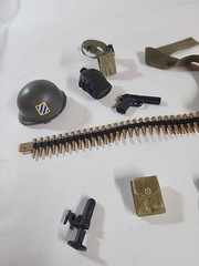 VTG GI Joe Lot 12″ Inch Doll Accessories Weapon GUN Helmet Medical Kit TOY #2