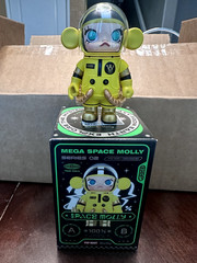 ONE (1) OPENED BOX OF POP MART MEGA SPACE MOLLY * BANANA 2017 * SERIES 2