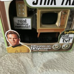 Tiny TV Classics Star Trek Collectible TV with Real Working Remote- NEW Sealed