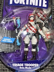 Fortnite Action Figure Triage Trooper 4″ Solo Mode| Panini Holo Triage Trooper
