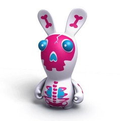 Figurine Rabbids Artoyz Pink Skeleton 9 cm / 3.5 inch Ubisoft **Brand New**