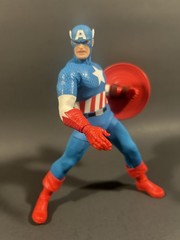 MARVEL MEZCO EXCLUSIVE ONE:12 CAPTAIN AMERICA SILVER AGE 6″ FIGURE OPENED RARE