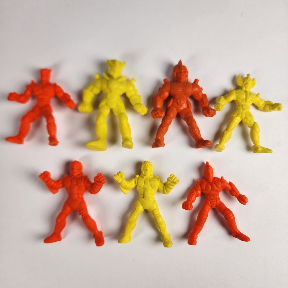 Lot of 7 Saint Seiya Knights Anime Rubber Eraser Japanese Keshi Mini Figures