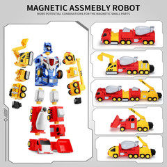 SNAEN Toys for 3 4 5 6 7 Year Old Boys – Construction Vehicles Transform…