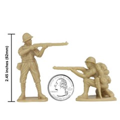 BMC WW2 Japanese Plastic Army Men – 30 Imperial Soldiers of Japan 1:32 Figures