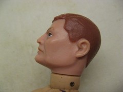 1964 GI Joe Vintage Hasbro 12” SOTW Foreign Face Figure, Red Hair, Bare