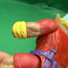 Vintage 1992 Ace Novelty Co. Muscle Troll Action Figure Blue Hair Red Outfit