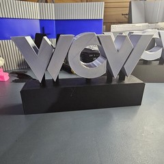 WWE Mattel Two WCW Nitro Stage Entrance Medium Logos (2) Accessory