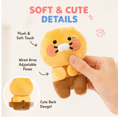 Kakao Friends Mini Monitor Plush Clip Cushion Ryan Apeach Choonsik Korea
