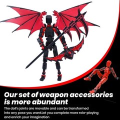 Dummy 13 Articulated Robot Figure – Customizable Accessories