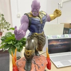 1/4 Superhero Giant Thanos Statue Action Figure Collectible Model Gifts Toy 60cm