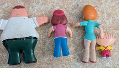 Vintage 2004 Family Guy Figures Lot Of (4) Bendable