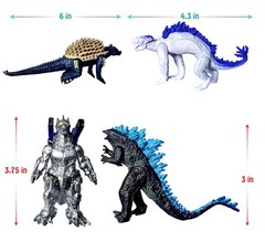 Set of 12 Godzilla x Kong: The New Empire Dinosaur Dragon Toys Action Figure