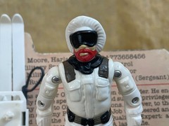 1983 GI Joe SNOW JOB – Nice Figure w/ Ex File Card – 100% Complete – Read