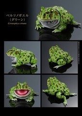Horned Frog Figure Set of 4 Complete Bandai Creature Encyclopedia Capsule Toy