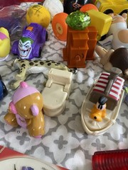 Lot Of 60 Vtg Kids Toys Figures Mixed Lot Fun 70s 80s 90s Y2K Fisher price Disne