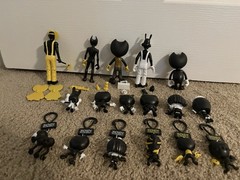 Bendy and the Ink Machine HUGE Toy Lot PhatMojo Series 1 & Keychains
