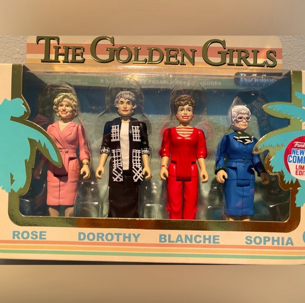 2016 UNOPENED! Funko Super 7 Reaction The Golden Girls Action Figure Set