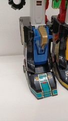 Bandai Dairenoh Robot Action Figure Black Red Gold Green Yellow Blue Toy Used