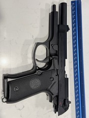 1:1 M92A1 Beretta Model full Metal Toy Gun Huge 92fs pistol collectible 2lbs