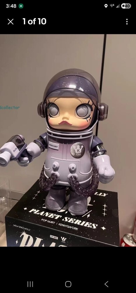 Mega Space Molly 400% Planet Series Blind Box Confirmed Figure – Mercury