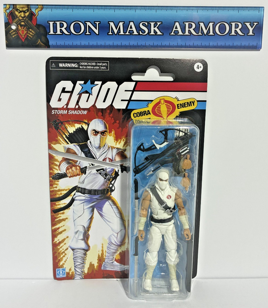 Storm Shadow Retro Cardback GI Joe Classified In Protective Case