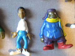 VINTAGE FAT ALBERT & JUNKYARD GANG COSBY KIDS TV SHOW TOY 8 FIGURE PLAY SET + 1