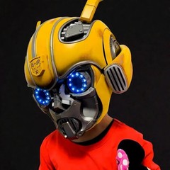 Original Killerbody 1:1 Bumblebee Helmet-English Voice Control, Cosplay Mask