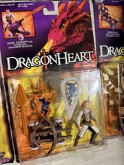 1995 Dragonheart Kenner Lot (8) Action Figures Bowen Hewe Kara King Einon