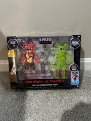IN HAND 🔥CLASSIC FOXY & RADIOACTIVE FOXY Five Nights At Freddy’s Endo-01 FNAF