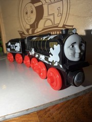 HIRO THOMAS FRIENDS TRAIN WOODEN Railway #51 Japanese STICKY SPILL VARIANT SAD