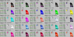 Ark Survival Ascended PVE Megatherium 47 Colors TOP STATS
