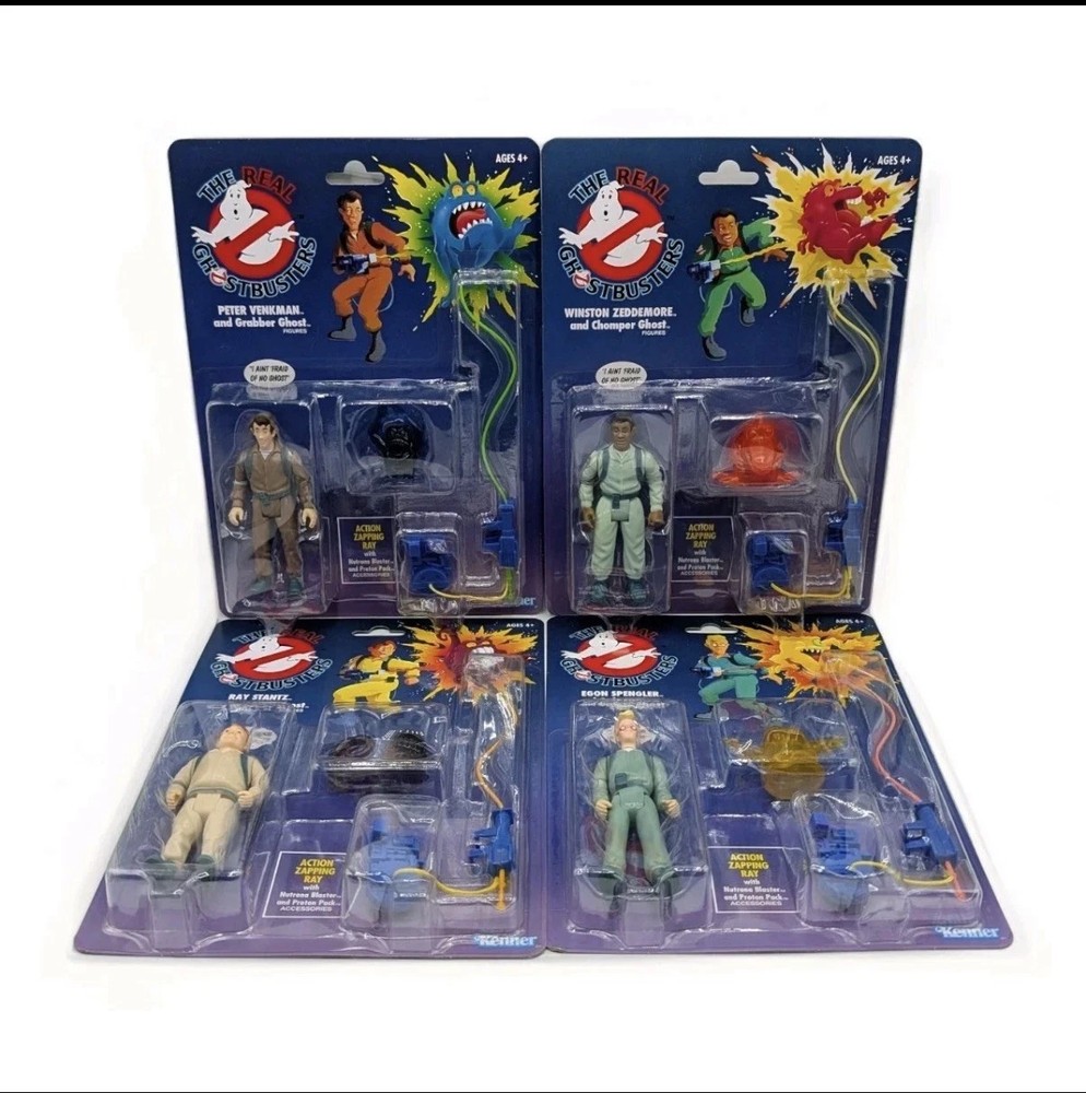 The Real Ghostbusters Kenner 4 Figures Lot Hasbro 2020 Brand New Fast Shipping