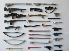 57 Vintage Star Wars Weapons Figures Lot Repros