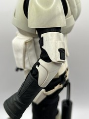 Sideshow Star Wars Biker Scout Figure Exclusive Battlefront Sniper Rifle
