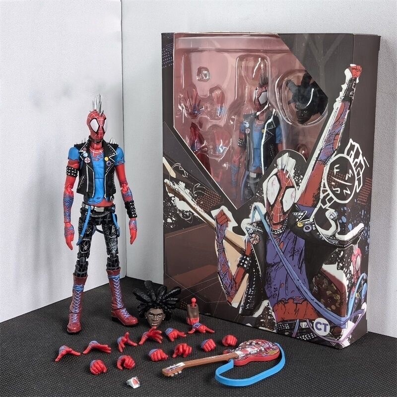 Spider Punk Spider Man : Across the Spider Verse 6″ Action Figure CT Toys Gift