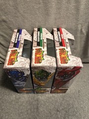 Lot 3 Power Rangers vs Godzilla KAIJU RANGER Figures Red Blue & Green Full Set