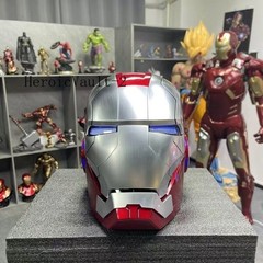Iron Man Silvery MK5 Helmet Electronic Voice Activated Open&Close Mask Autoking
