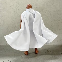 PB-C-WHT: 1/12 scale White wired cape for 6″ action figure