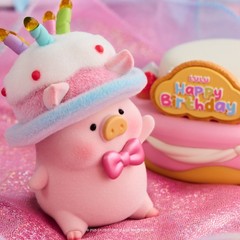 TOP LuLu the Piggy Figures 5th Anniversary Birthday Cake Premium Set Cute