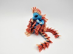 Phoenix Baby | 3D Printed Fantasy Animal | Flexible Articulated Desk Toy Pet